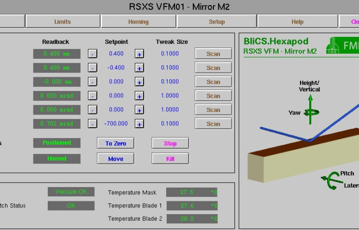 BLiCS.HEXAPOD - HEXAPOD CONTROL SOFTWARE